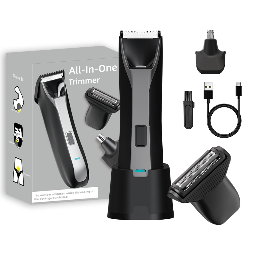 Men Grooming Full Body - Rasoio Elettrico 3 in 1 per