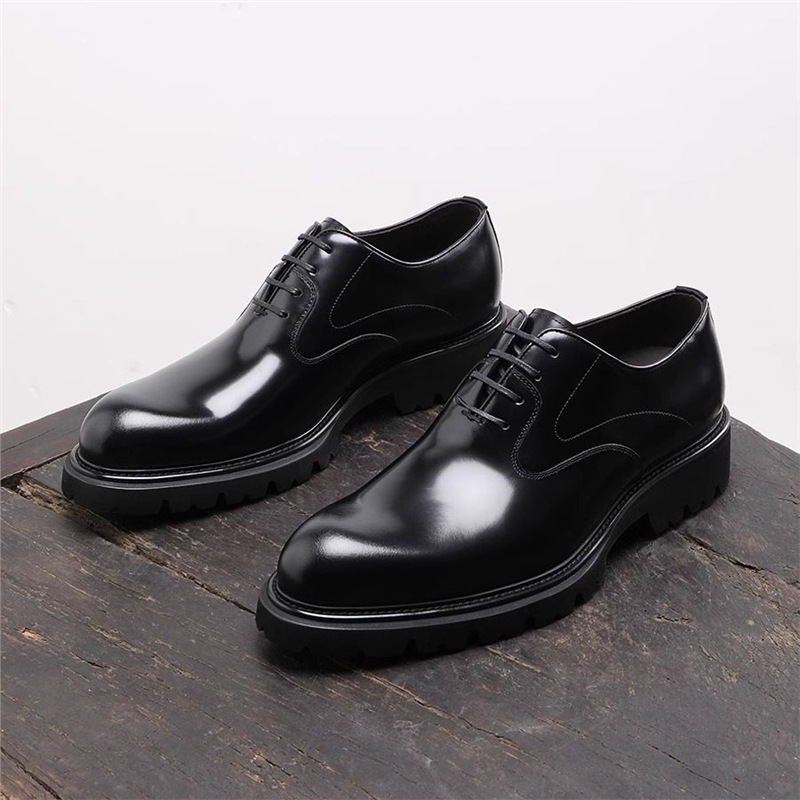 Young Men'S Grooming - Scarpe Casual in Pelle Oxford Lucide