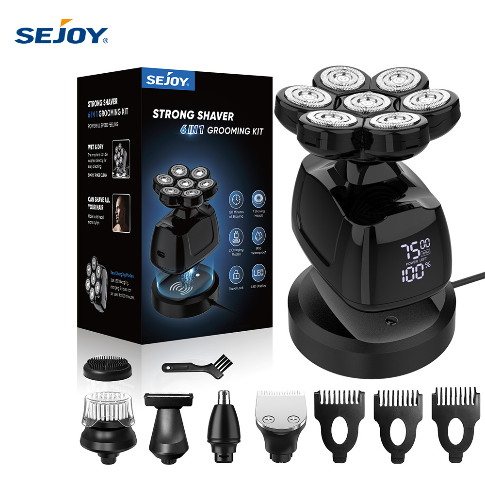 Men'S Grooming Blade - Rasoio Elettrico Multifunzione SEJOY 7D per