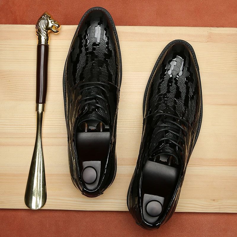 Scarpe da uomo in pelle con ri - Young Men'S Grooming recensione e prezzo