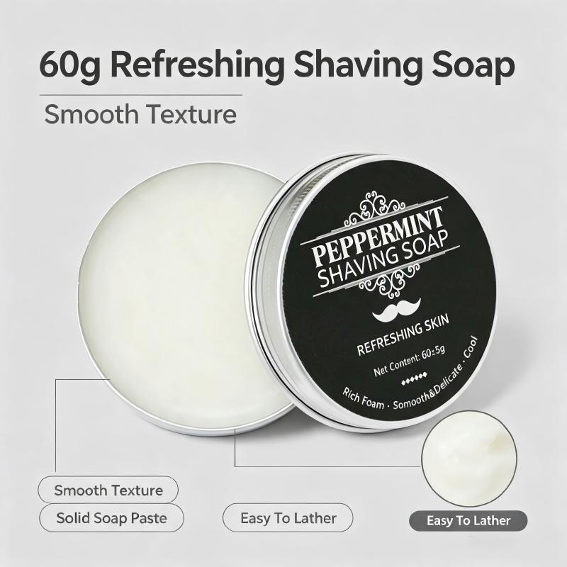 Sapone da Barba alla Menta 60g - Men'S Grooming And Skin Care recensione e prezzo