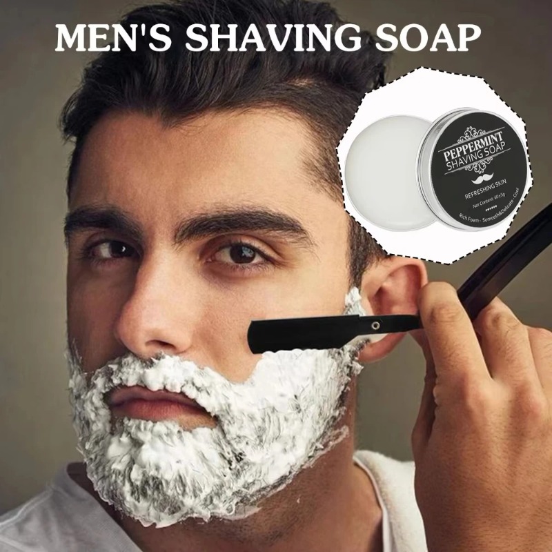Sapone da Barba alla Menta 60g - Men'S Grooming And Skin Care recensione e prezzo